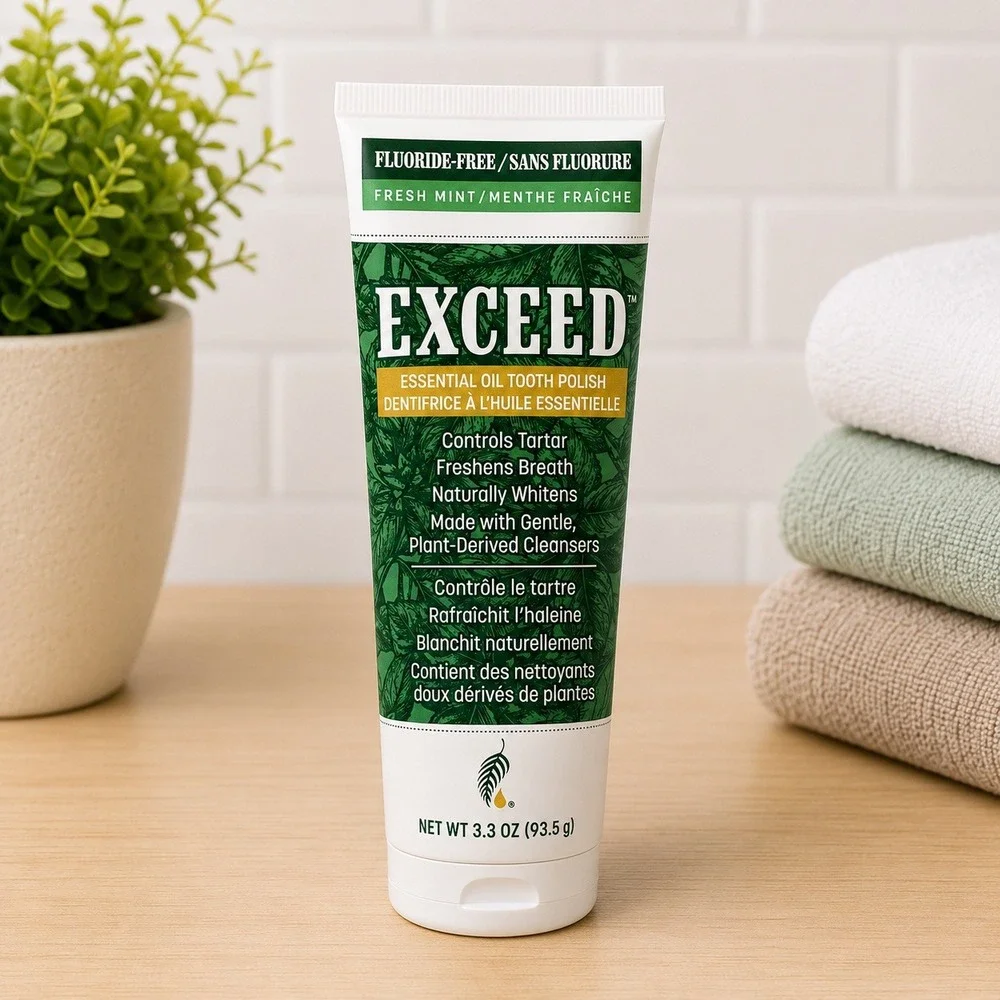Melaleuca‎ Exceed Essential Oil Tooth Polish Fresh Mint Fluoride Free 3.3oz